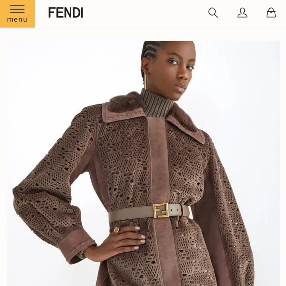 Fendi Brown Leather Belt main image 7